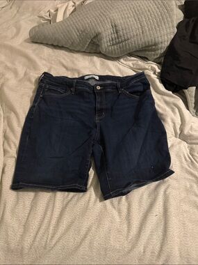 KanCan Dark Blue Denim Jean Shorts